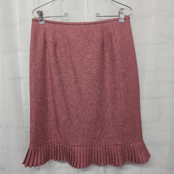 Le Suit Skirt Pink Coquette Twee Retro Pleated 10P - Picture 8 of 8